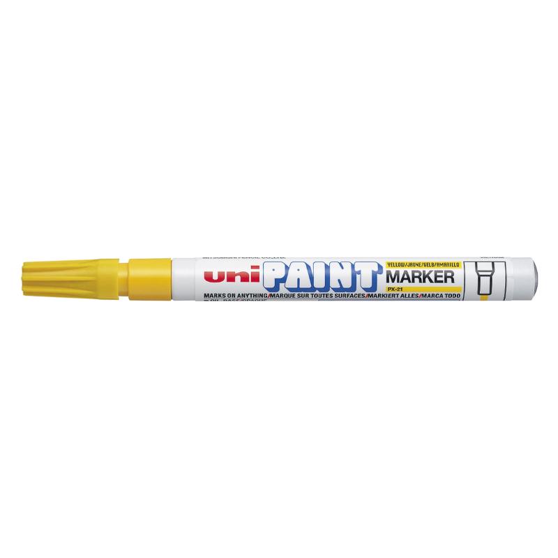 Uni Paint Marker 1.2mm Bullet Tip Yellow PX-21