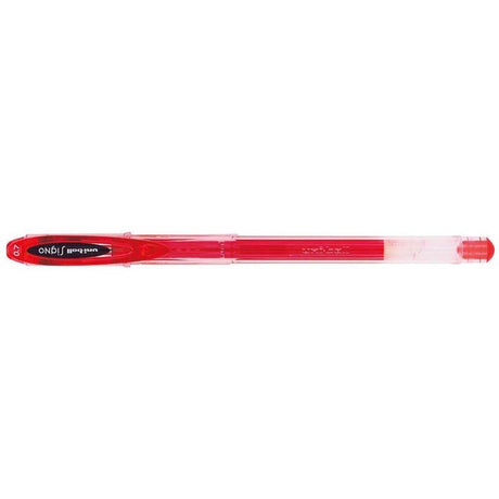 Uni-ball Signo Fine 0.7mm Red pen with waterproof pigment ink for precise writing and artistic details. Perfect for all users.