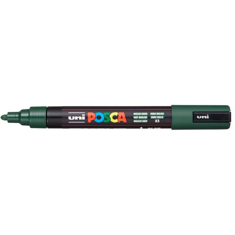 Uni Posca Marker 1.8-2.5mm Med Bullet English Green PC-5M