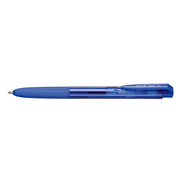 Ultra-fine 0.7mm retractable blue pen with comfortable grip for precise writing and vibrant note-taking.