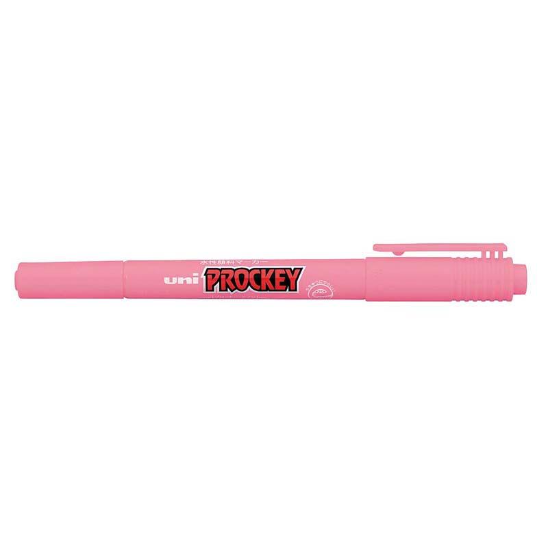 Uni Prockey Marker Dual Tip 0.4/0.9mm Pink PM-120