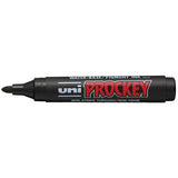 Uni Prockey Marker PM-122 with 1.2mm bullet tip, black ink, eco-friendly, perfect for crafting and detailed writing.