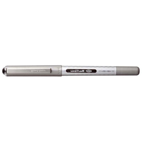 Uni-ball Eye 0.7mm black rollerball pen with precision nib, smooth ink flow, and comfortable grip for effortless writing.