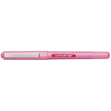 Stylish pink Uni-ball Eye 0.7mm rollerball pen for smooth, bold writing and creative tasks, featuring a unique ink flow system.