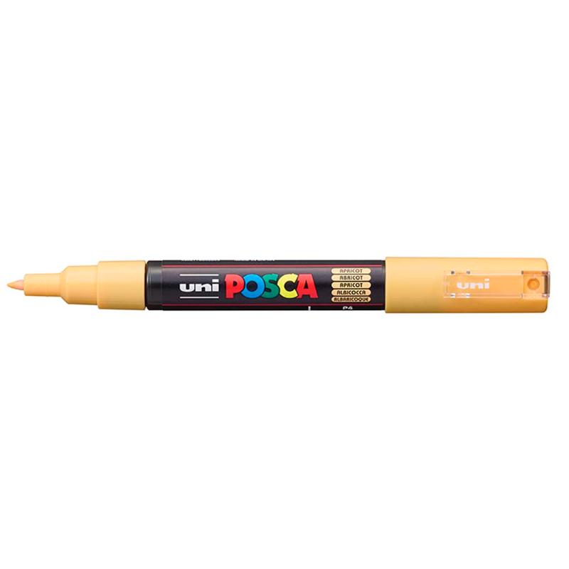 Ultra-fine apricot paint marker with 0.7mm tip for precise details on various surfaces; a must-have for artists and crafters.