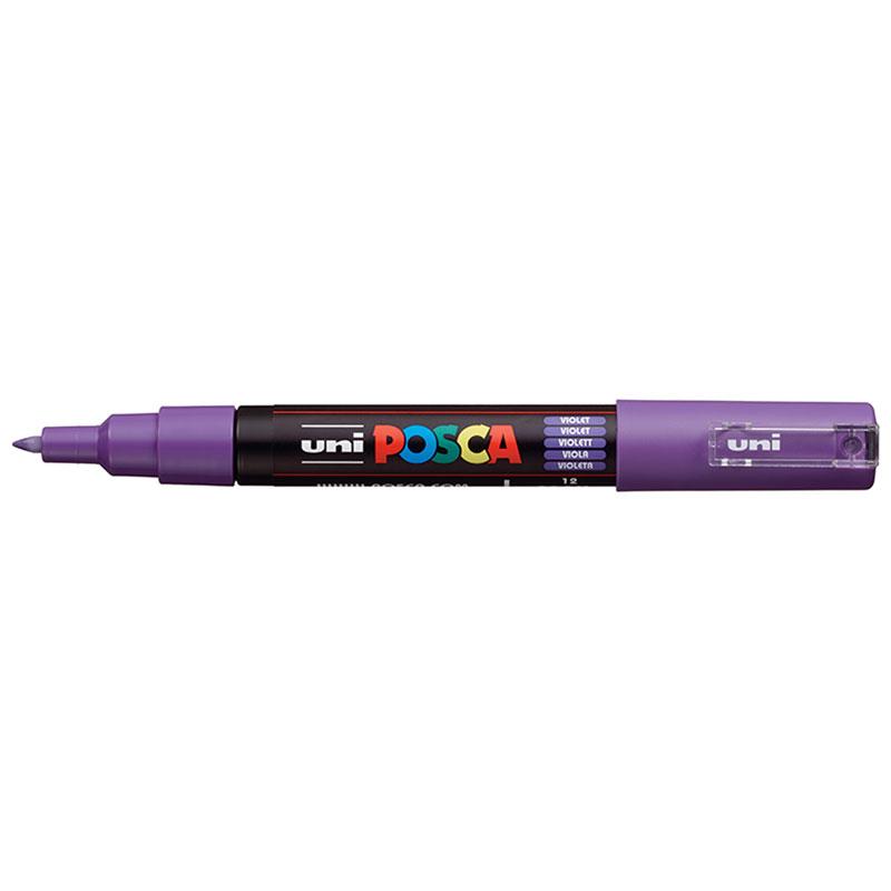 Uni Posca Marker 0.7mm Ultra-Fine Round Tip Violet PC-1M