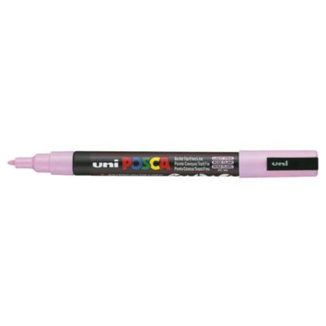 Light pink Uni Posca Marker PC-3M with a fine bullet tip, ideal for precise details in art and craft projects.