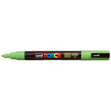 Apple Green Uni Posca Marker with 0.9-1.3mm fine tip, ideal for detailed art on various surfaces. Non-toxic and water-based.