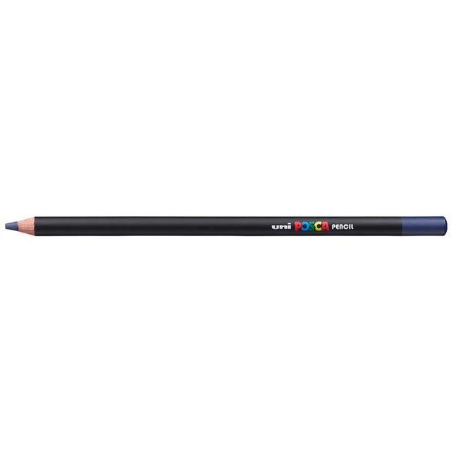 Navy Uni Posca Pencil showcasing vibrant color, smooth finish, and versatility for advanced drawing techniques on all paper types.