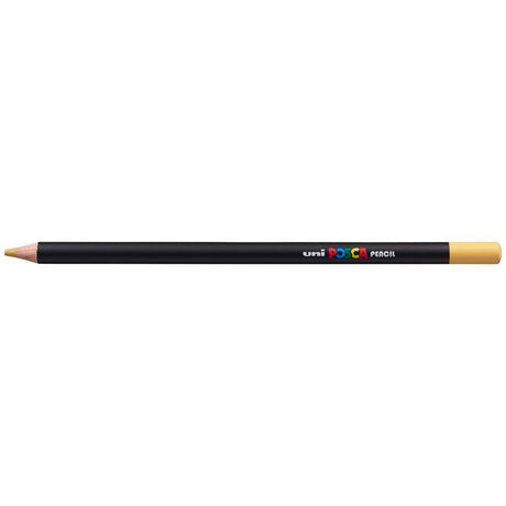 Light Ochre Uni Posca Pencil showcasing vivid colors, smooth finish, and versatility for artists and crafters on various papers.