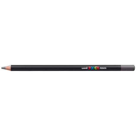 Dark Grey Uni Posca Pencil for artists, featuring vivid colors, smooth finish, and compatibility with various techniques.