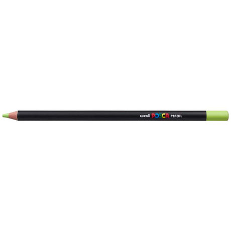 Fresh Green Uni Posca Pencil for vivid artwork, featuring a smooth finish and ultra-vivid colors on various paper types.