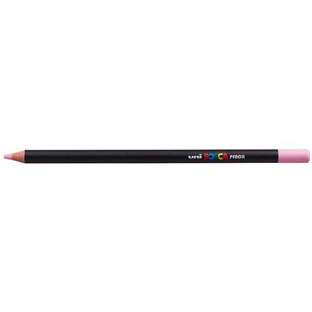 Light pink Uni Posca Pencil for vibrant, ultra-pigmented artwork, perfect for blending and detailed designs on various surfaces.