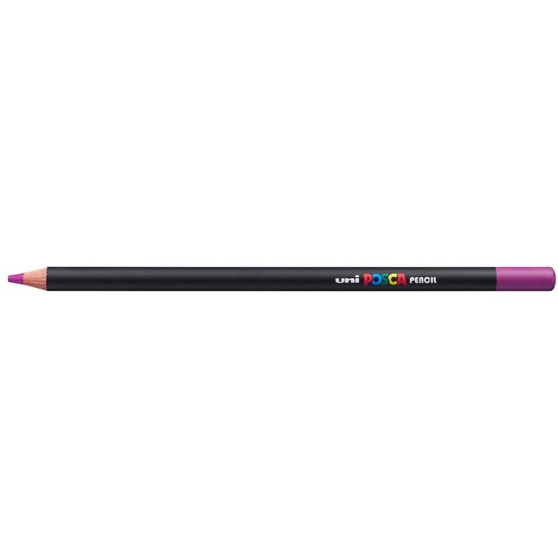 Uni Posca Pencil in mauve, featuring vivid color, smooth application, and durability for diverse artistic techniques.