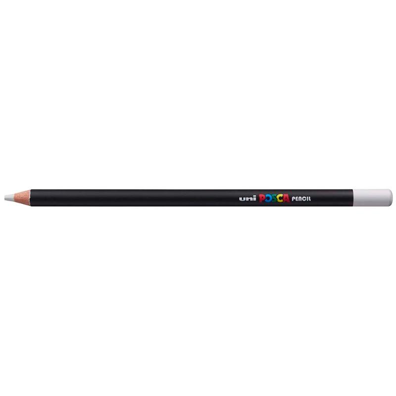 Uni Posca Pencil in Light Grey, ideal for versatile artistic techniques, vibrant color, and durable performance on all paper types.