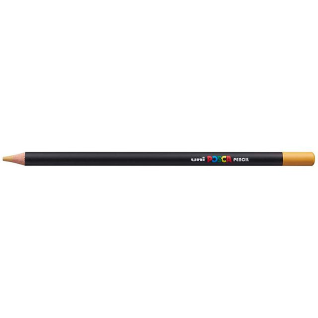 Uni Posca Pencil in Ochre: a vibrant, durable artist pencil perfect for blending and versatile techniques on any paper.