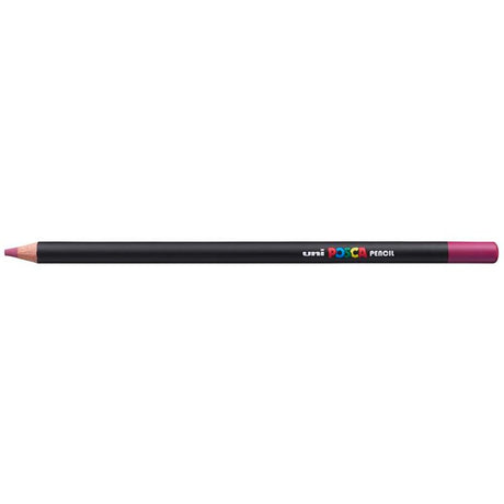 Vibrant Uni Posca Pencil in Fuchsia, perfect for artists, delivering intense color and smooth blending on any paper.