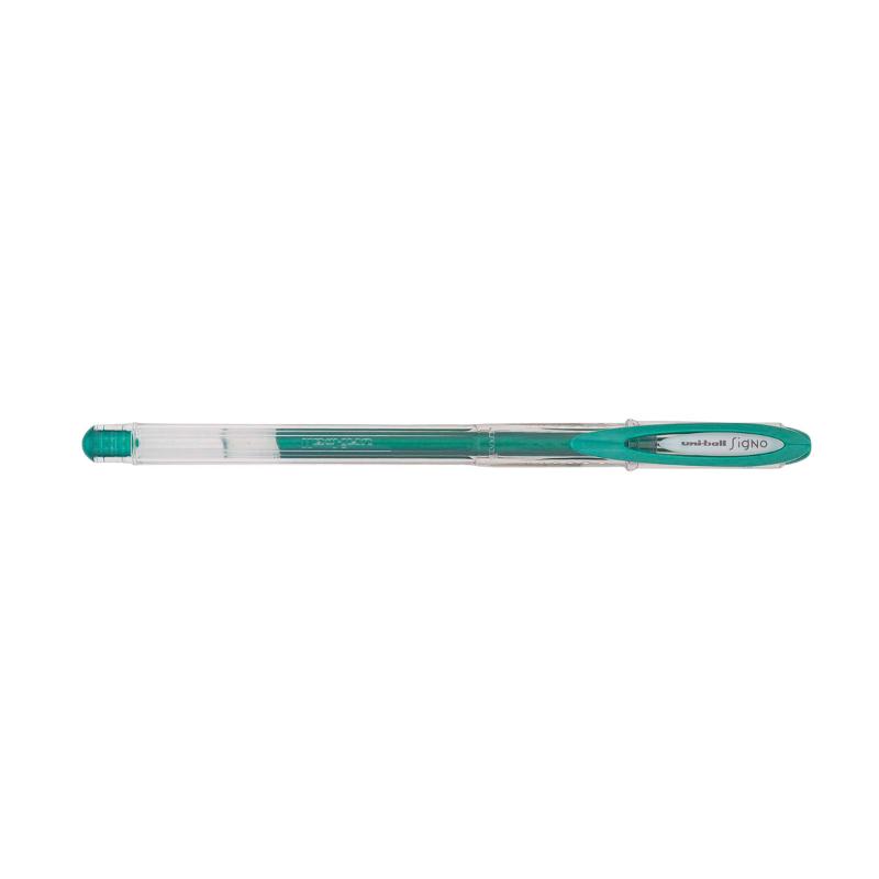 Metallic green gel pen with a 0.8mm tip for vivid writing and art, ideal for notes, scrapbooking, and crafts.