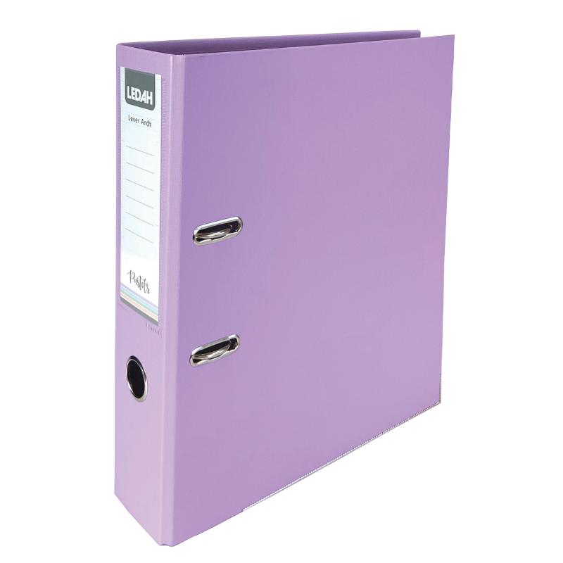 Ledah Pastels Binder Purple A4 Lever Arch