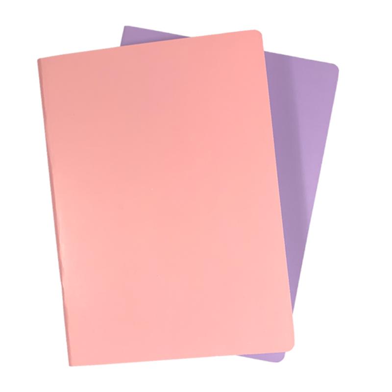 Ledah Pastels Notebook A5 Pack 2 Pink and Purple