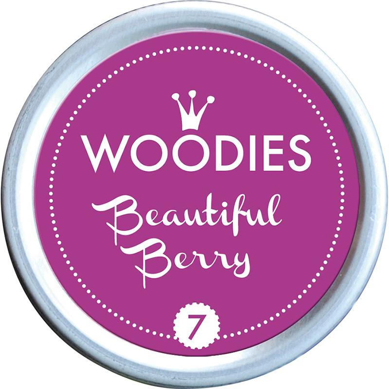 Colop Woodies 38mm stamp pad in Beautiful Berry color, perfect for vibrant stamping and crafting projects.