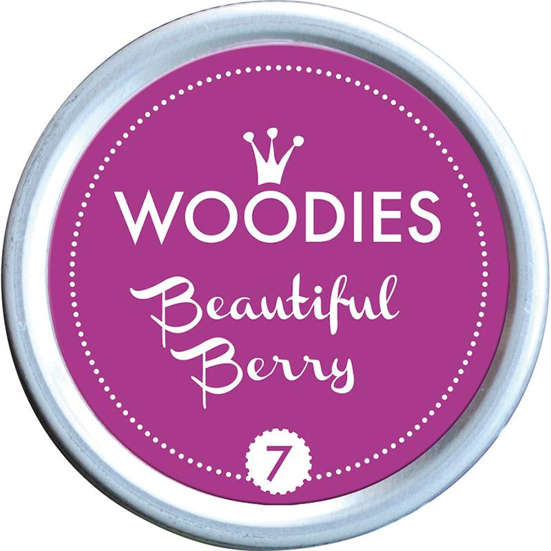Colop Woodies Stamp Pad 38mm Beautiful Berry