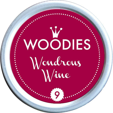 Colop Woodies Stamp Pad in Wondrous Wine color, 38mm, perfect for vibrant stamping projects and creative crafts.