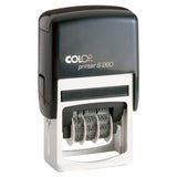 Colop Stamp Dater S260 featuring customizable plate, sleek design, and clear imprint for efficient document organization.