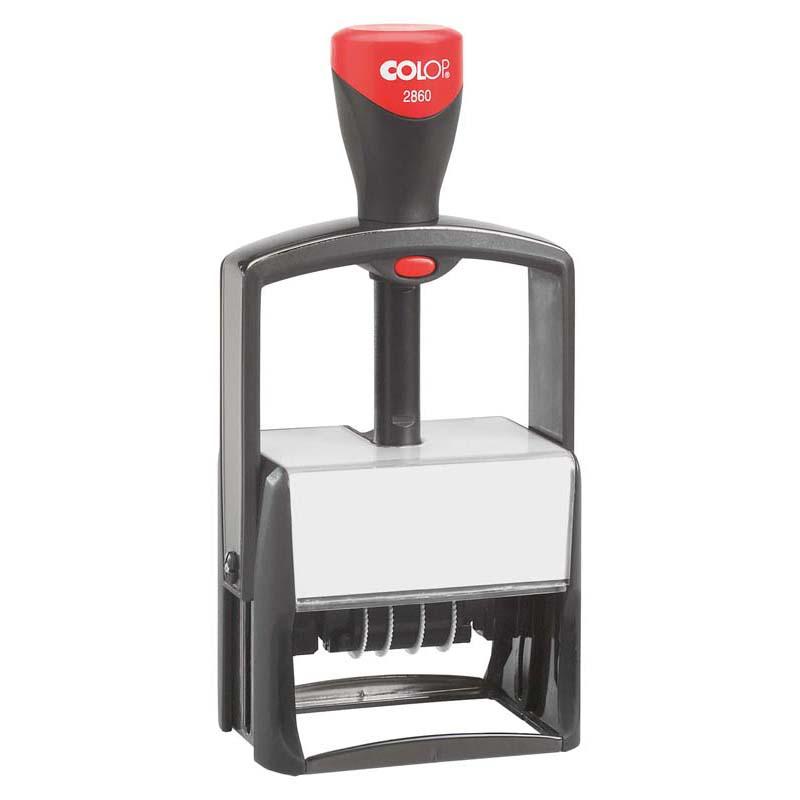 Colop Stamp Dater 2860 Metal Frame Classic Dual Pad