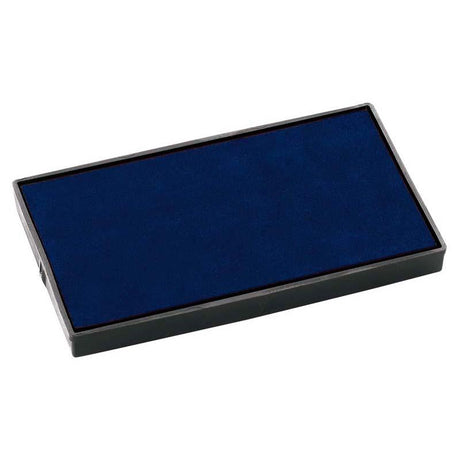 Colop Stamp Pad E60 in blue, 37x76mm, designed for crisp impressions with self-inking stamps, ideal for various applications.