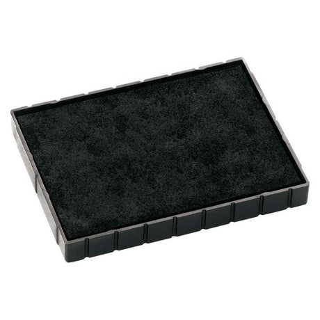 Colop Stamp Pad E55 in black, 40x60mm, designed for clear impressions with self-inking stamps, ideal for office use.