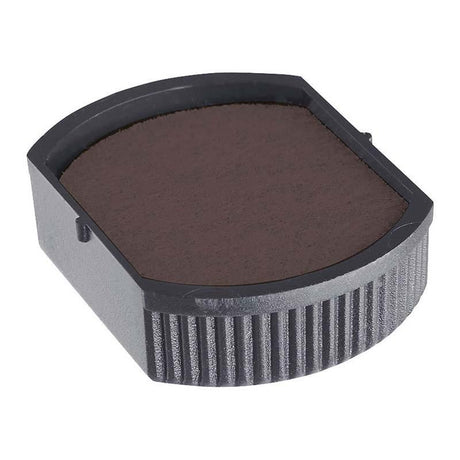 Colop E/R17 round black stamp pad, 17mm, ensures clear impressions and quick-drying ink for various surfaces.