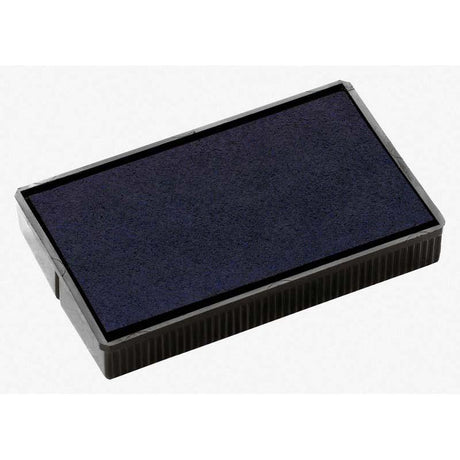 Colop Stamp Pad E200 in blue, 24x45mm, designed for self-inking stamps, providing vibrant, quick-drying impressions.