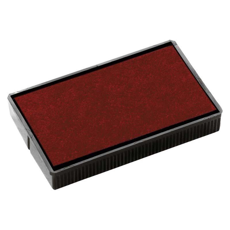 Colop Stamp Pad E200 in red, 24x45mm, ideal for Colop self-inking stamps with durable felt for crisp impressions.