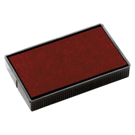 Colop Stamp Pad E200 in red, 24x45mm, ideal for Colop self-inking stamps with durable felt for crisp impressions.