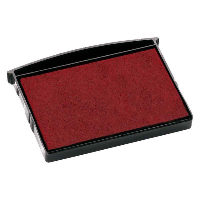 Colop Stamp Pad E2600 in red, 37x58mm, perfect for clear impressions with self-inking stamps in offices and crafts.