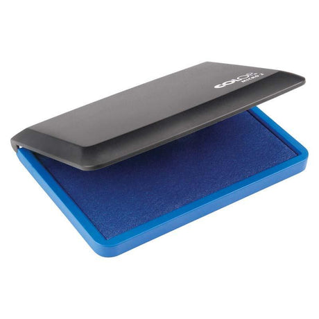 Premium blue Colop Stamp Pad Micro-2 (70x110mm) for clear, vibrant stamping in crafting and office projects.