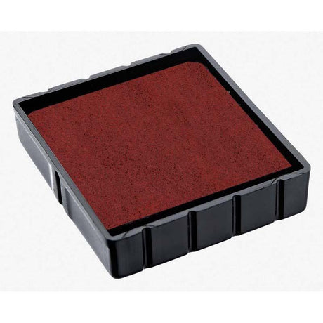 Colop Stamp Pad E/Q24 in red, 24x24mm, perfect for vibrant, crisp impressions with self-inking stamps.