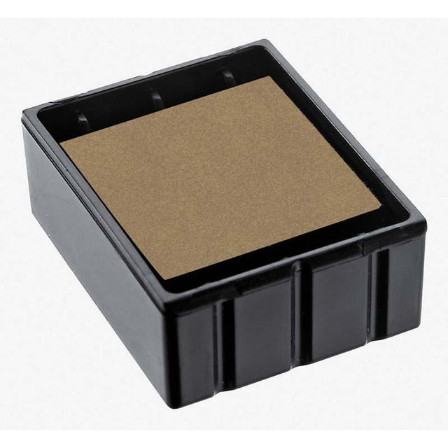 Compact 12x12mm dry stamp pad for clear, smudge-free impressions with Colop self-inking stamps, perfect for crafting and business.