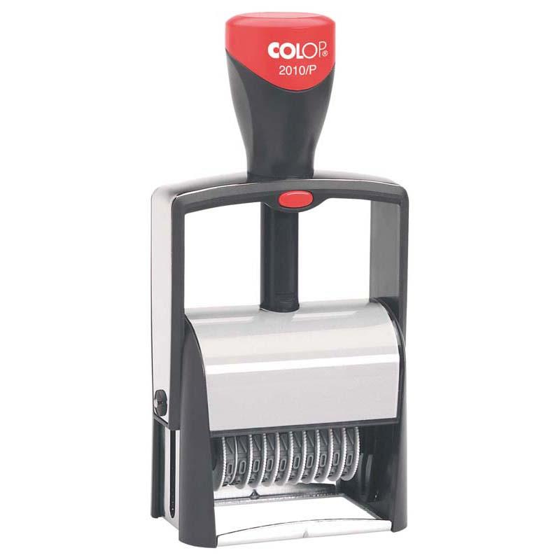 Colop Stamp Numberer 2010/P, 30x58mm, black ink for clear, legible impressions; ideal for business and organization tasks.