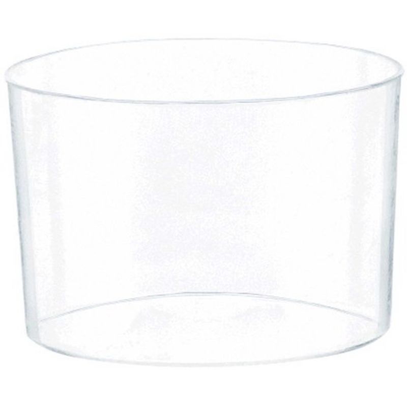 Mini Catering Round Bowls Clear Plastic 2.5oz/ 74ml - Pack of 40