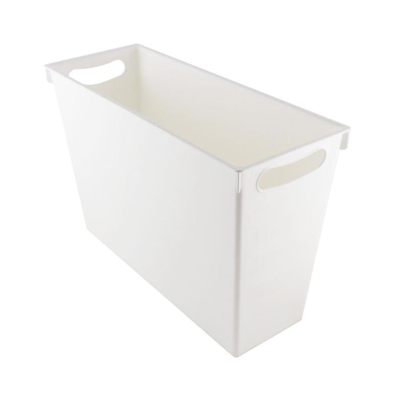 White Taurus Magazine Rack for organizing magazines and documents; stylish, portable, and eco-friendly design.