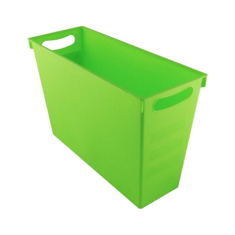 Vibrant lime Taurus Magazine Rack for stylishly organizing documents and magazines in any space, made from safe, eco-friendly materials.