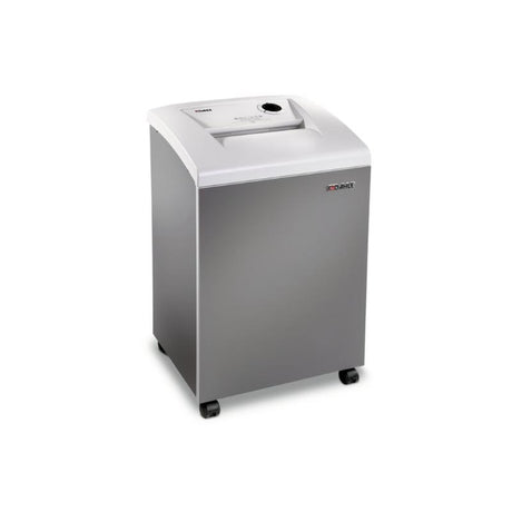 Dahle 110 P2 Strip-Cut Shredder: heavy-duty, 23-sheet capacity, 100L waste, versatile with steel cutters, mobile on castors.