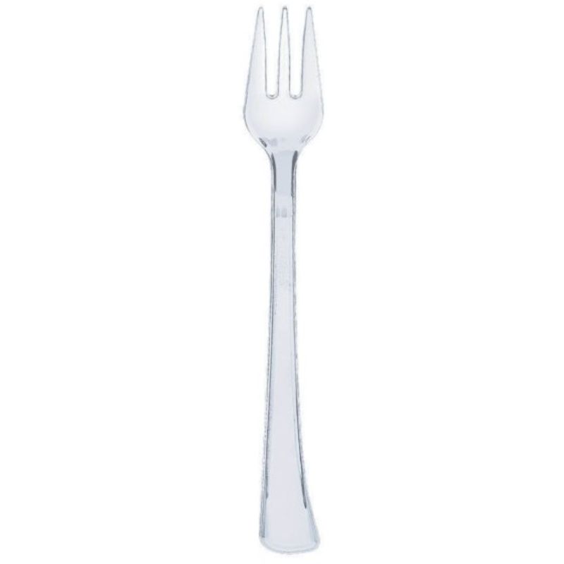 Set of 20 mini silver electroplated forks, perfect for elegant dining at weddings and parties.