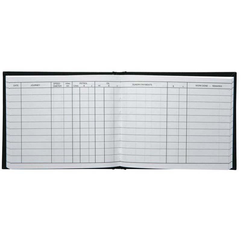 Collins Vehicle Log Book No.70, 136x163mm, 65 leaves for tracking service records and maintenance logs efficiently.