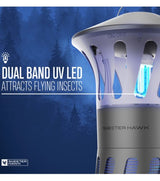 Skeeter Hawk Area Mosquito Trap with dual-band UV light and whisper-quiet fan, designed to attract and eliminate flying pests.