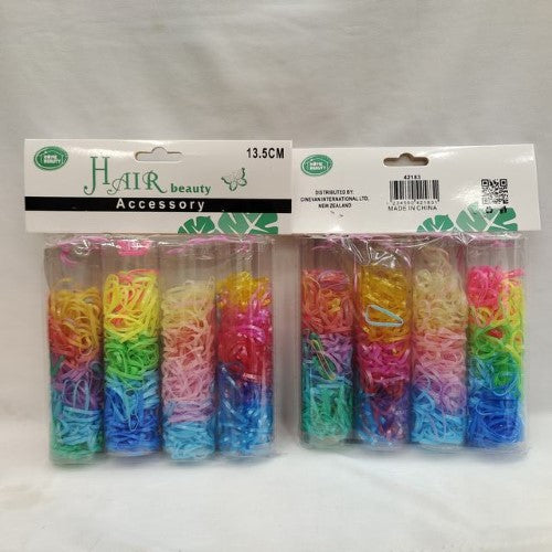Premium 13.5cm hair bands in bulk (12 packs), durable, colorful, perfect for secure styling without damage.