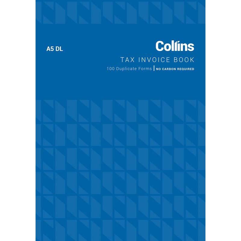 Collins Tax Invoice A5DL No Carbon Required
