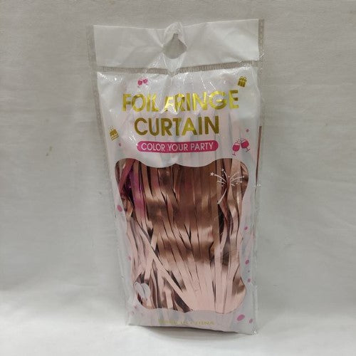 Set of 6 shimmering foil fringe curtains (1 x 2m) ideal for creating glamorous backdrops at events and celebrations.